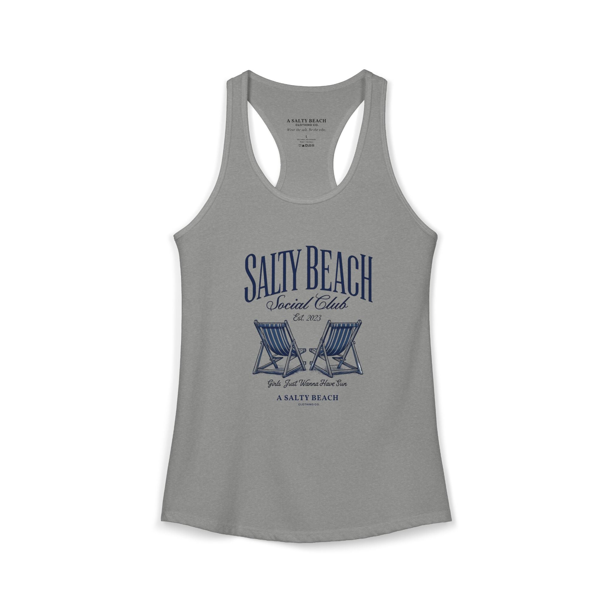 Salty Beach Social Club Racerback Tank