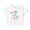 Red, White, & Salty Wave Crop Tee