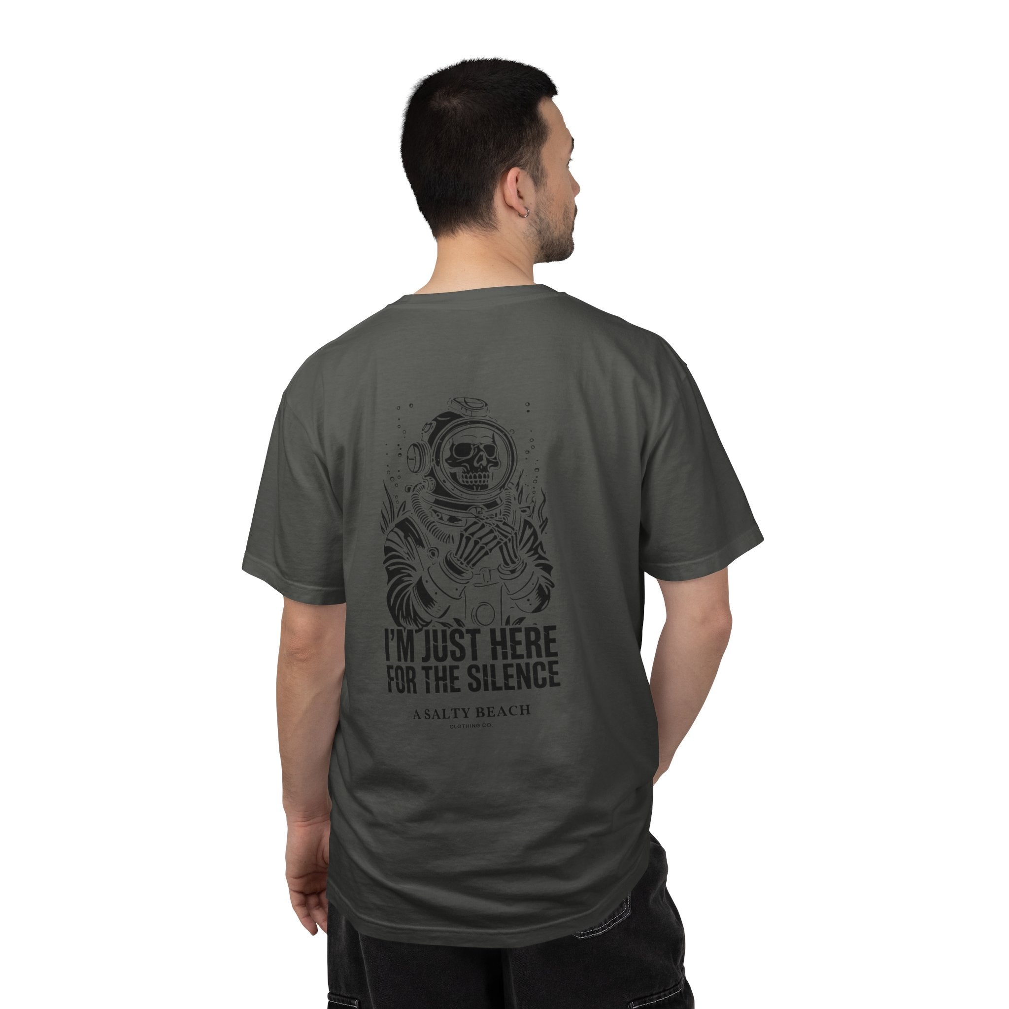 The "I'm Just Here for the Silence" Men's Tee