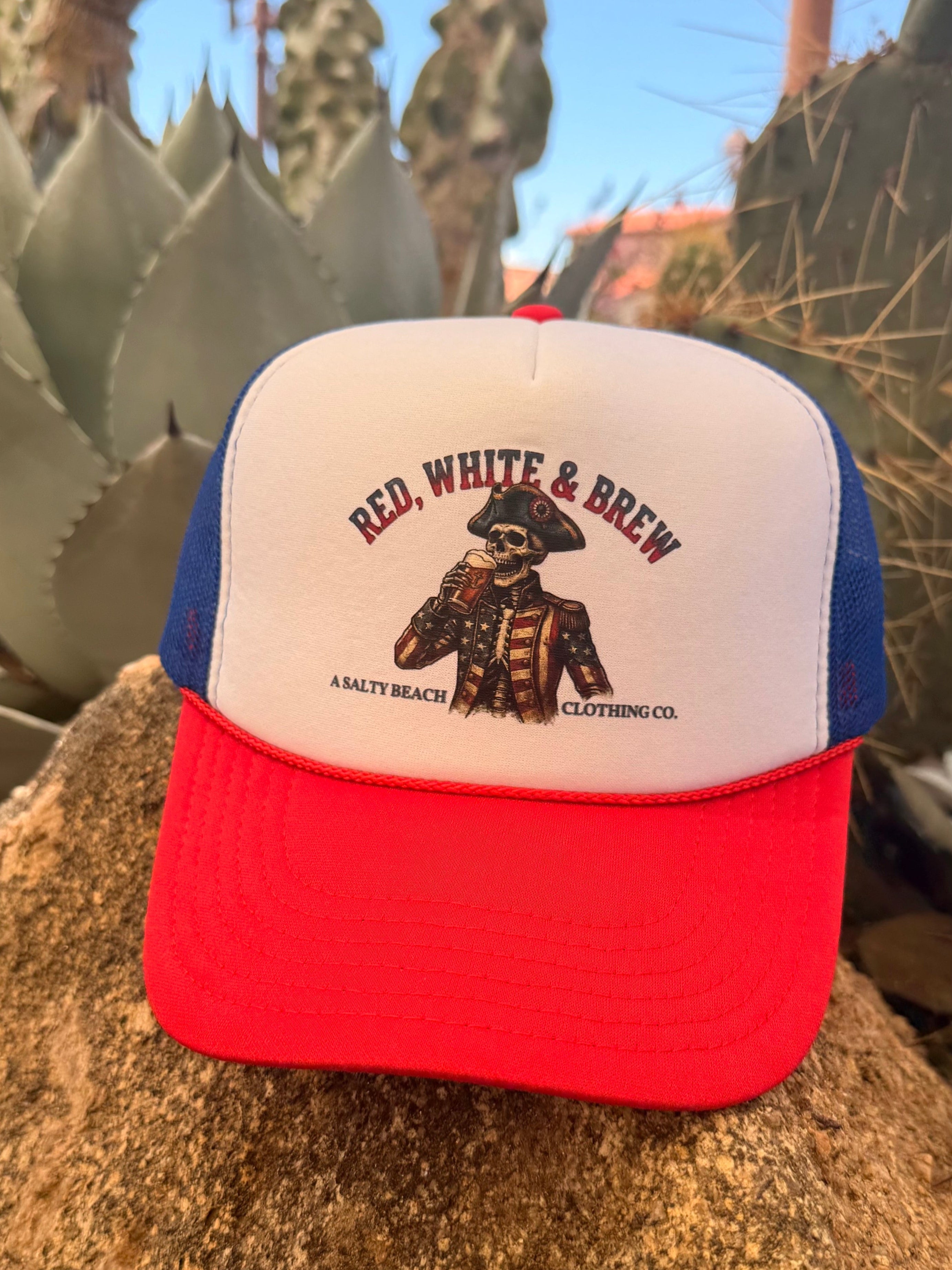 "Red, White & Brew" Trucker Hat