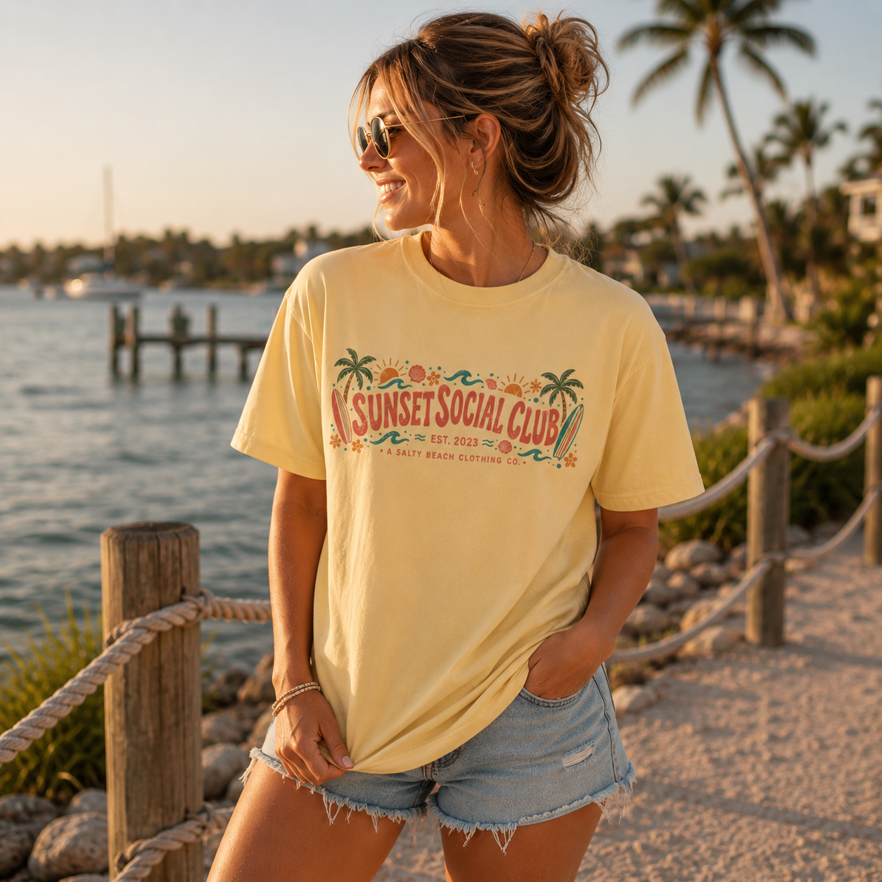 Sunset Social Club Tee