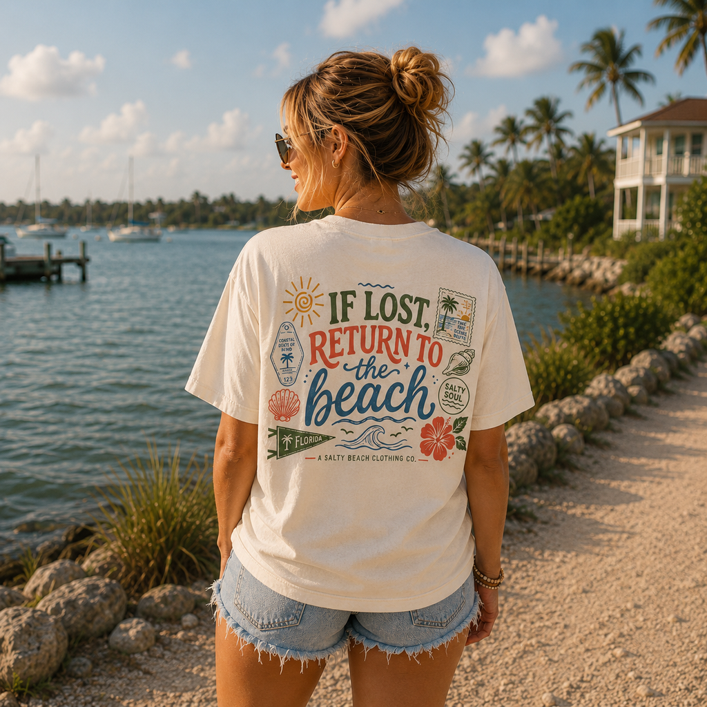 If Lost Return to the Beach Tee