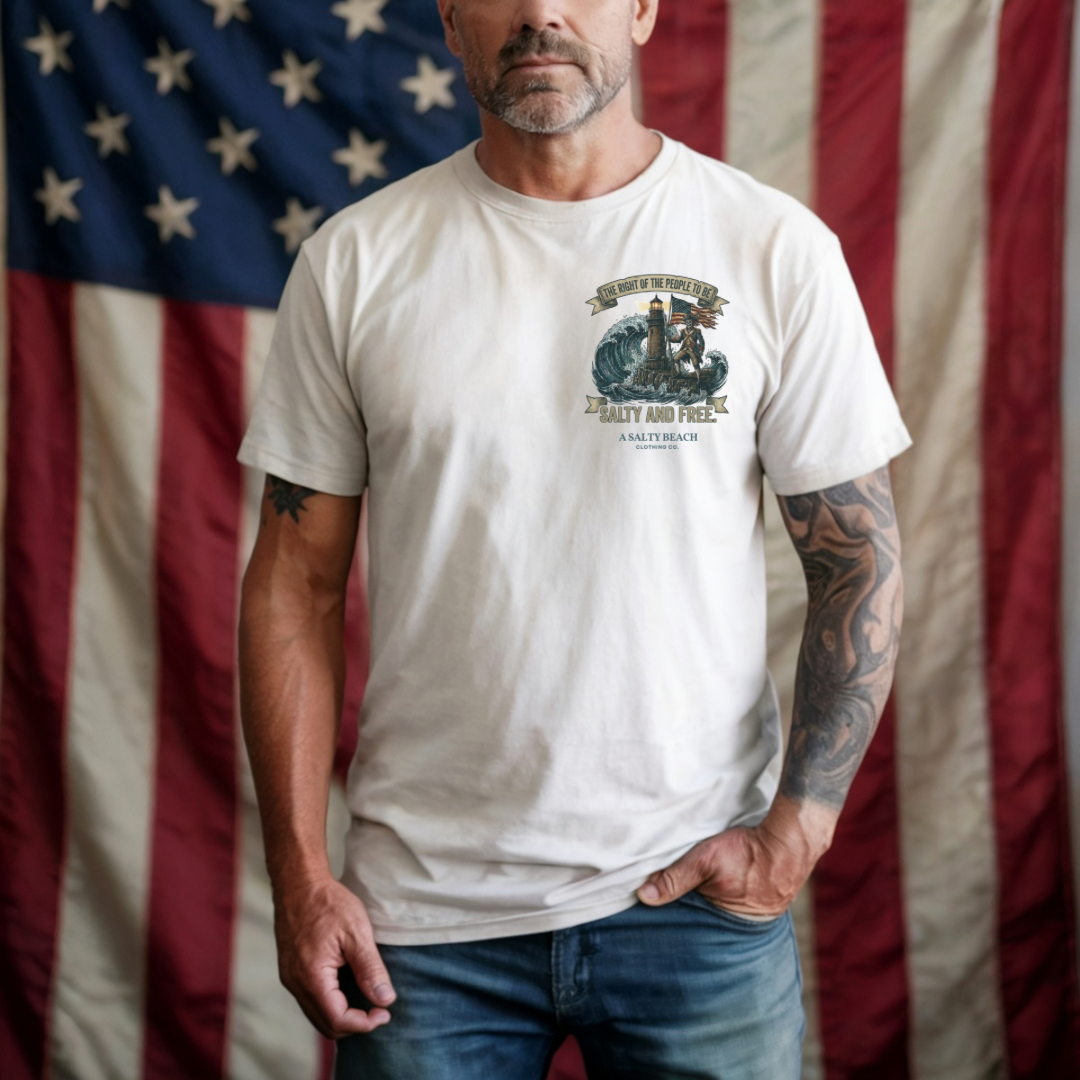 Salty and Free Men's Tee