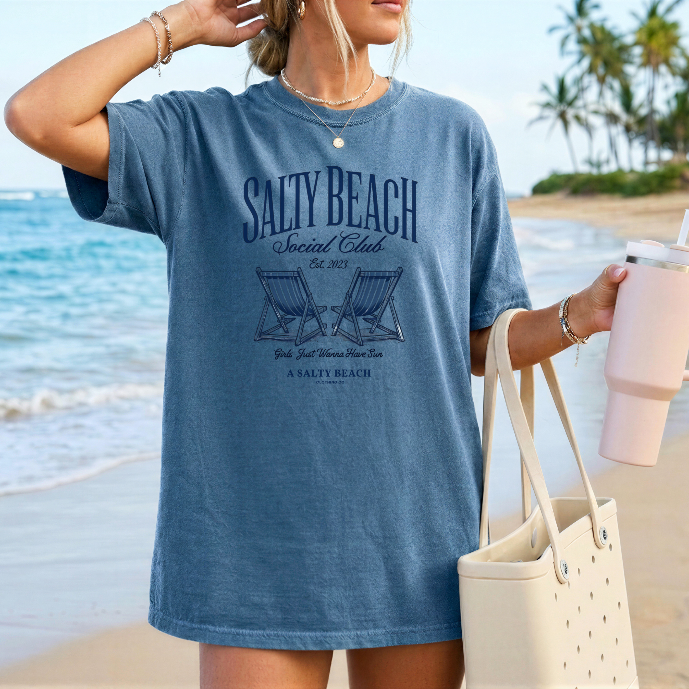 The Salty Beach Social Club Tee