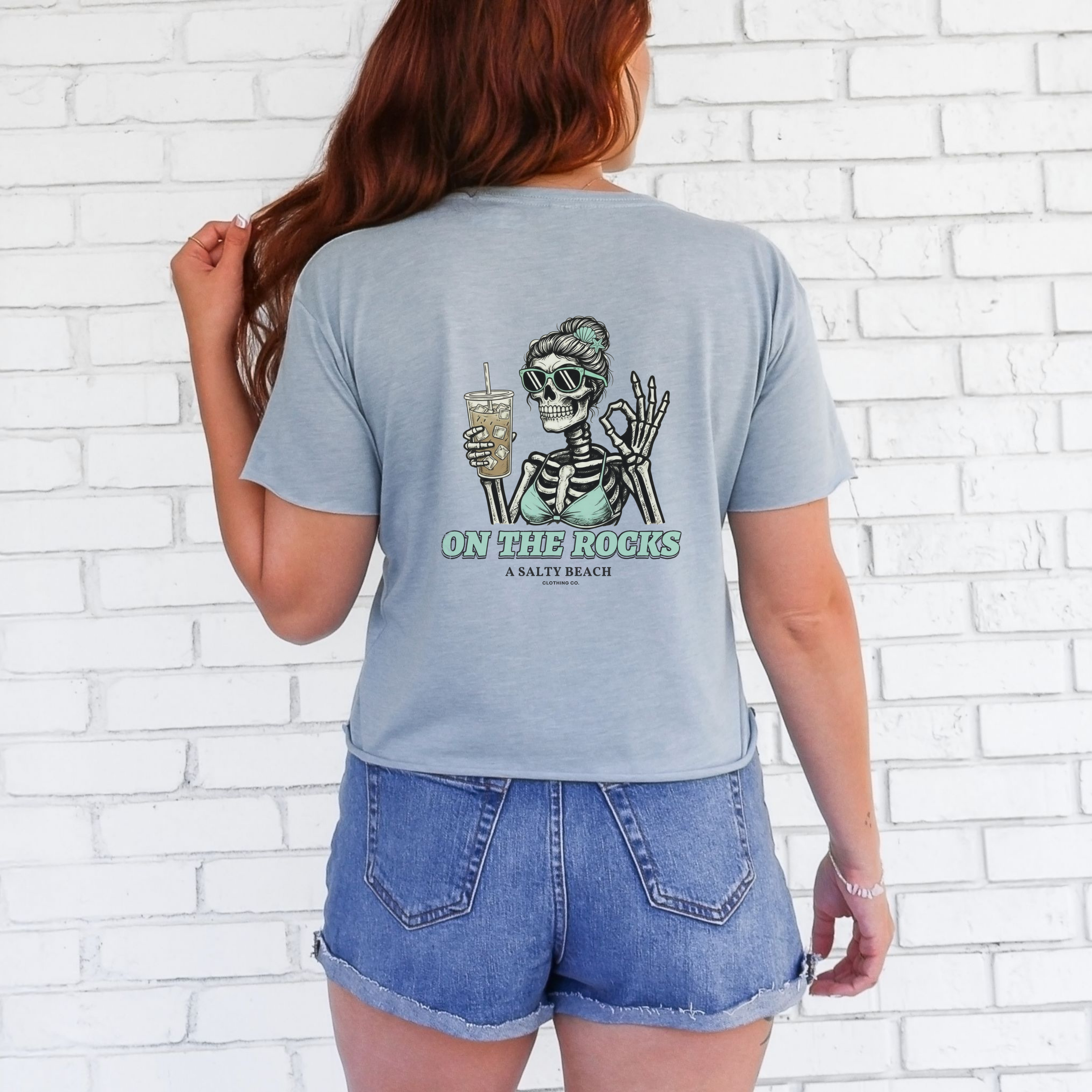 "I Like My Coffee How I Like My Margaritas. On The Rocks." Crop Top