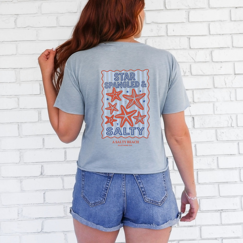 Star Spangled, & Salty Crop Tee
