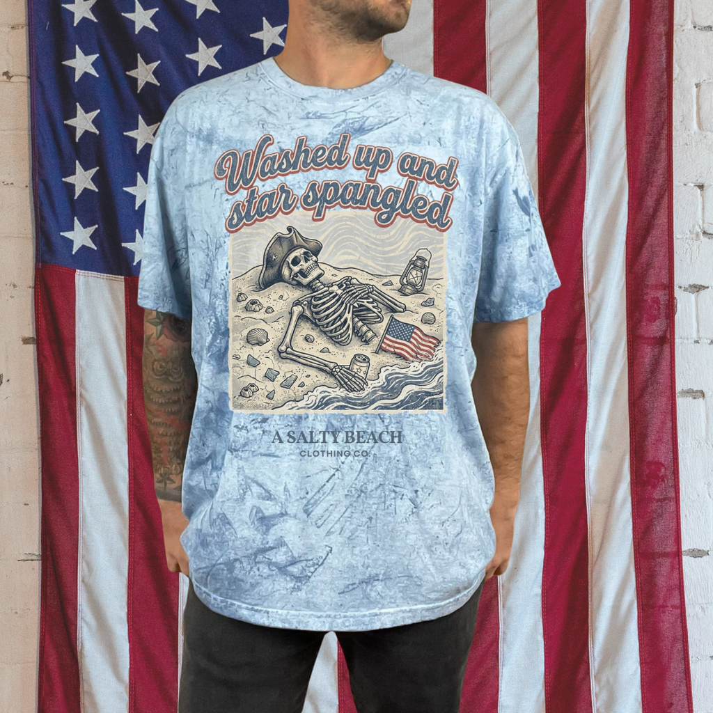 Washed Up and Star-Spangled Men's Tee