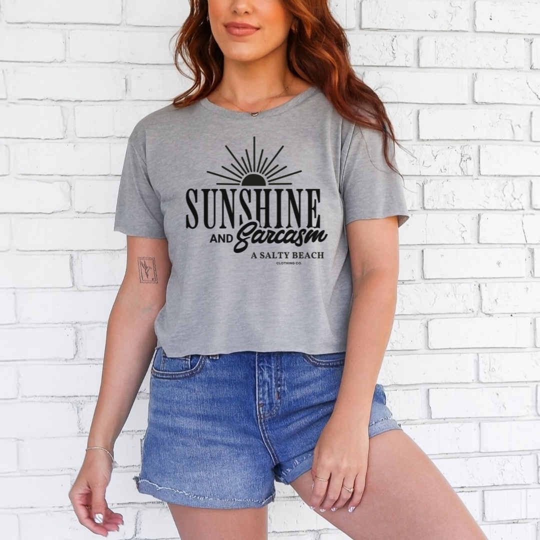 Sunshine and Sarcasm Crop Top