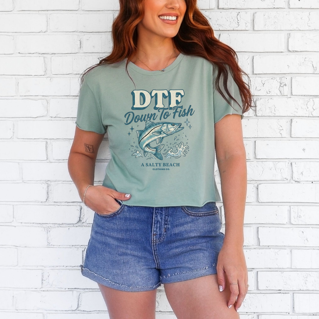 DTF "Down To Fish" Crop Top